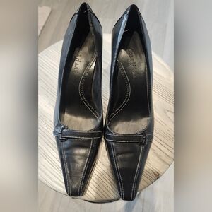 Cole Haan Women's Black Leather Pointed Flats